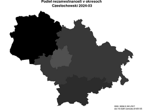 nezamestnanosť v okresoch Czestochowski akt/podiel-nezamestnanosti-PL224-lau