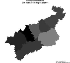 unemployment in Ústí nad Labem Region akt/unemployment-share-CZ042-lau