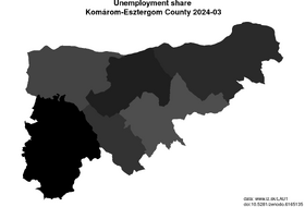 unemployment in Komárom-Esztergom County akt/unemployment-share-HU212-lau