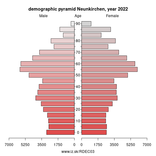 demographic pyramid DEC03 Neunkirchen
