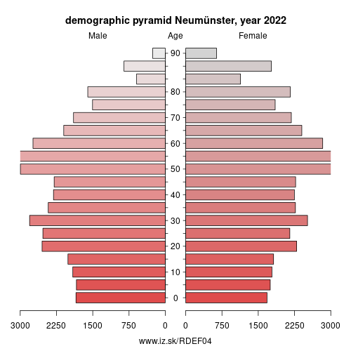 demographic pyramid DEF04 Neumünster