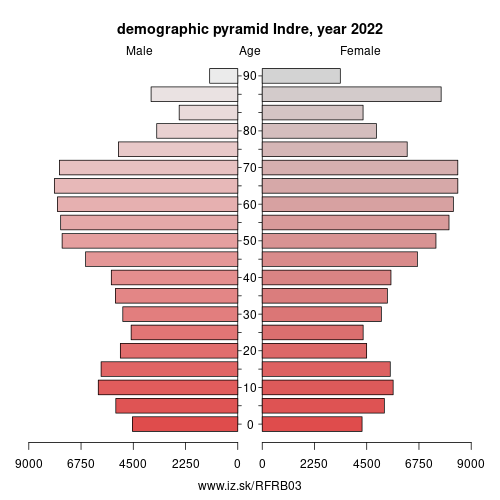 demographic pyramid FRB03 Indre
