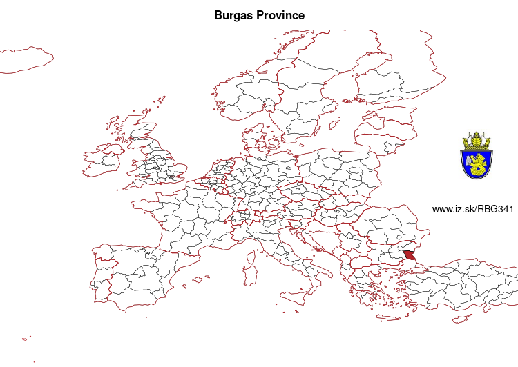 map of Burgas Province BG341