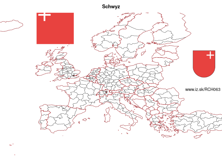 map of Schwyz CH063