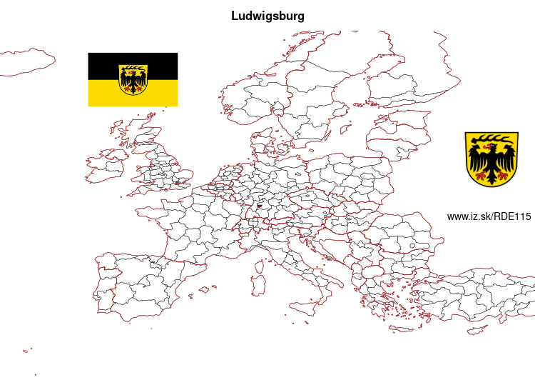 map of Ludwigsburg District DE115