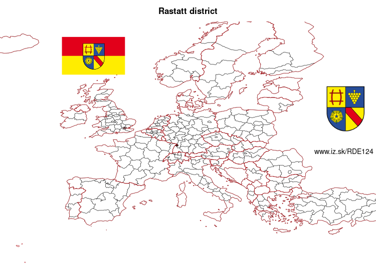 map of Rastatt district DE124