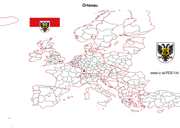 map of Ortenau DE134