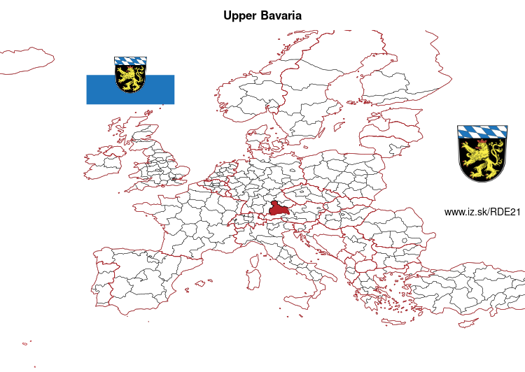 map of Upper Bavaria DE21