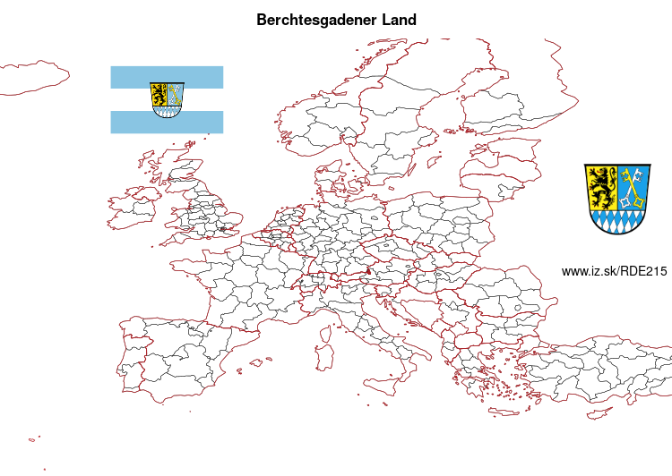 map of Berchtesgadener Land DE215