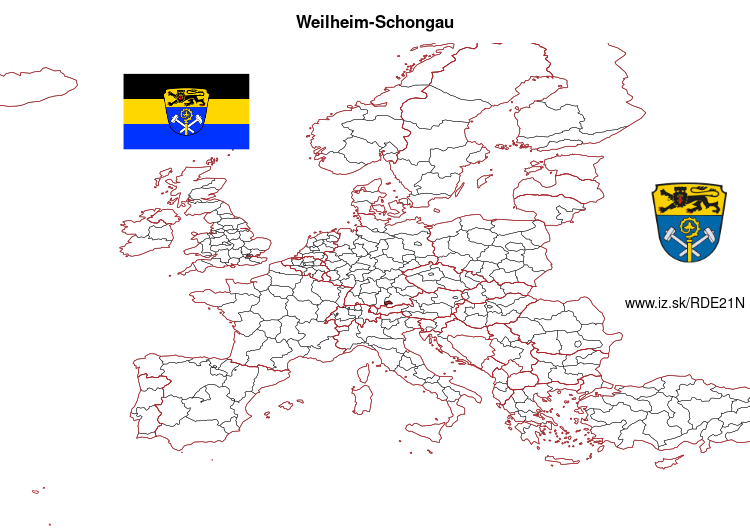 map of Weilheim-Schongau DE21N