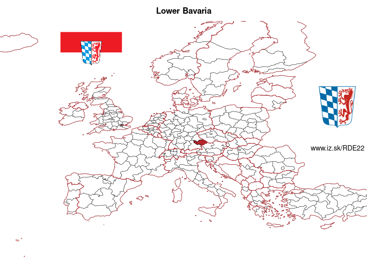 map of Lower Bavaria DE22