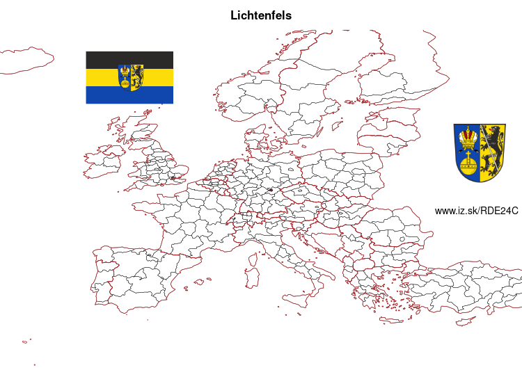 map of Lichtenfels DE24C