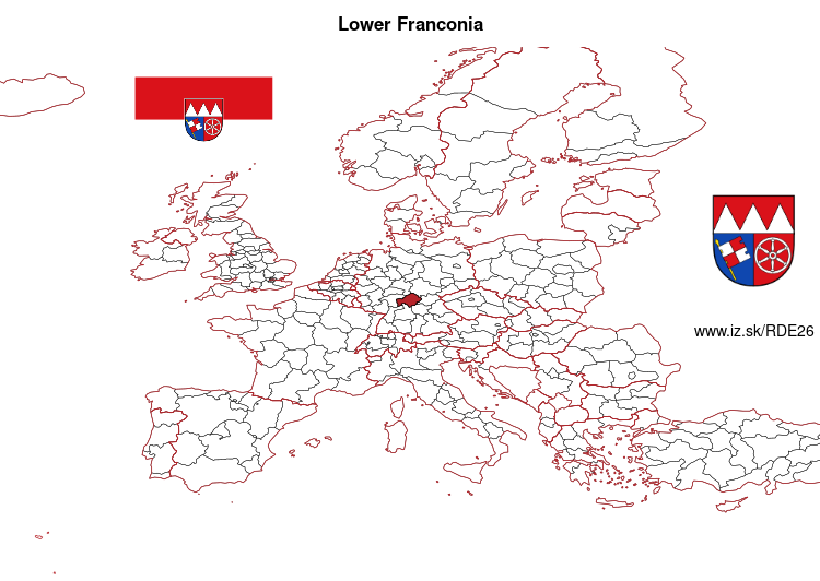 map of Lower Franconia DE26