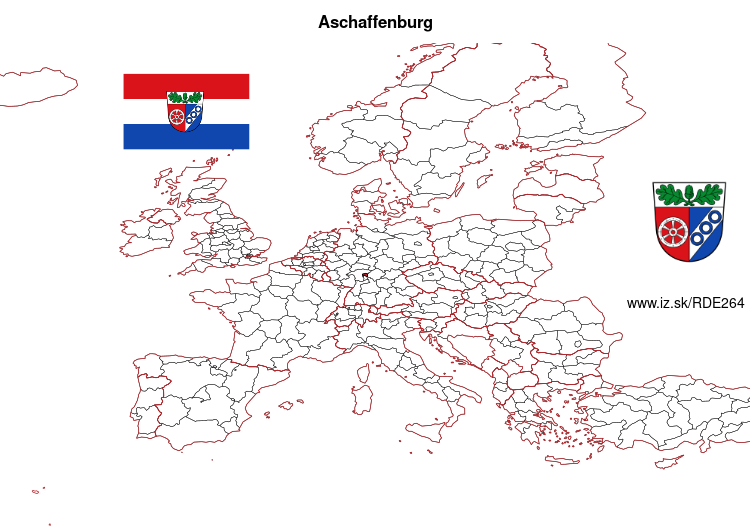 map of Aschaffenburg DE264