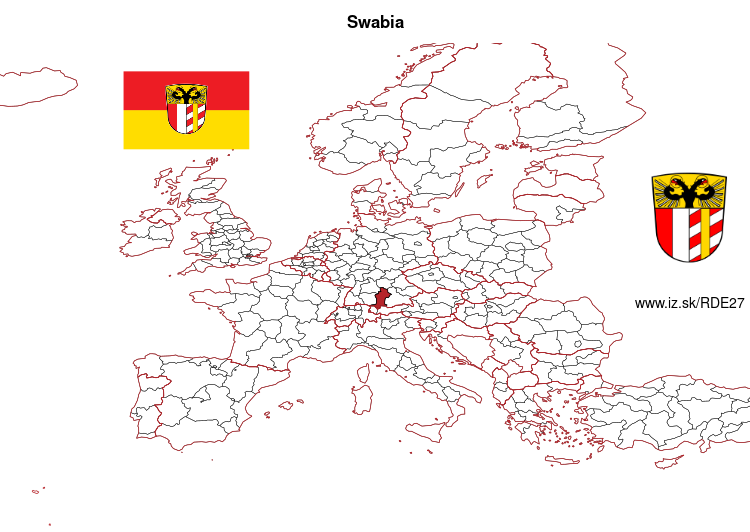 map of Swabia DE27