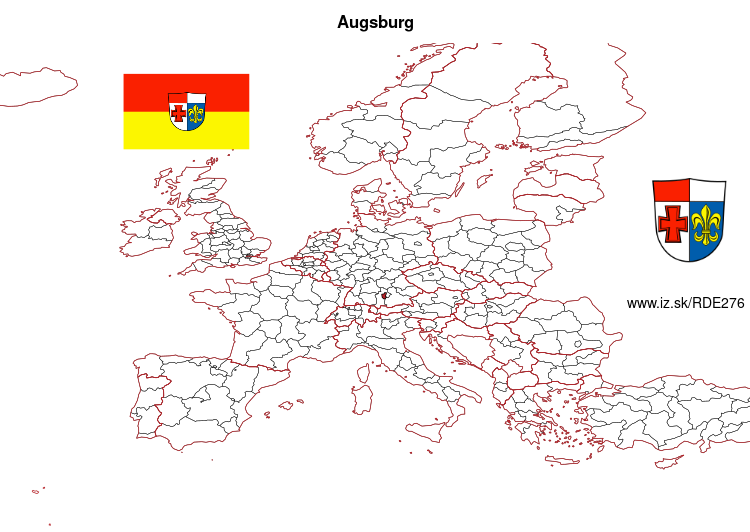 map of Augsburg DE276