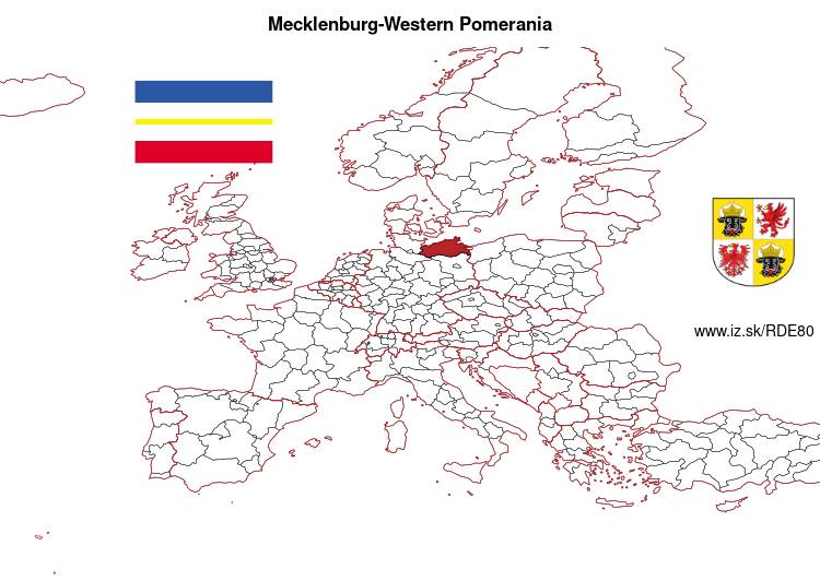 map of Mecklenburg-Western Pomerania DE80