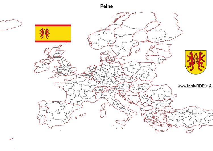 map of Peine DE91A
