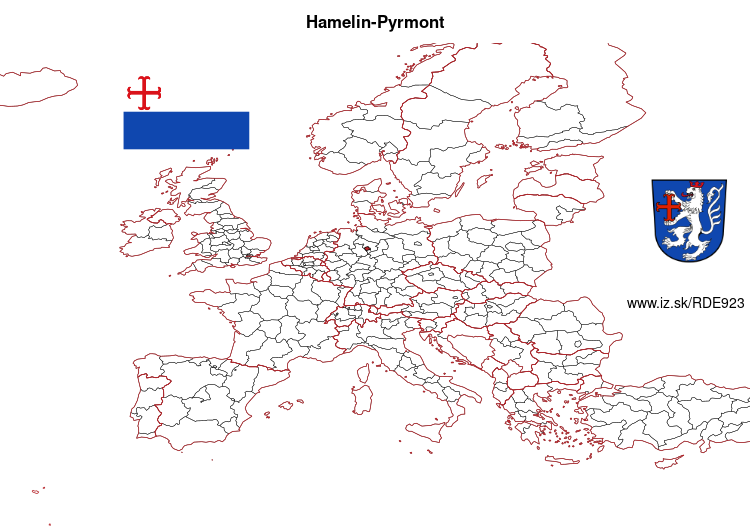 map of Hamelin-Pyrmont DE923