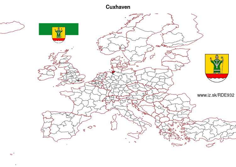 map of Cuxhaven DE932