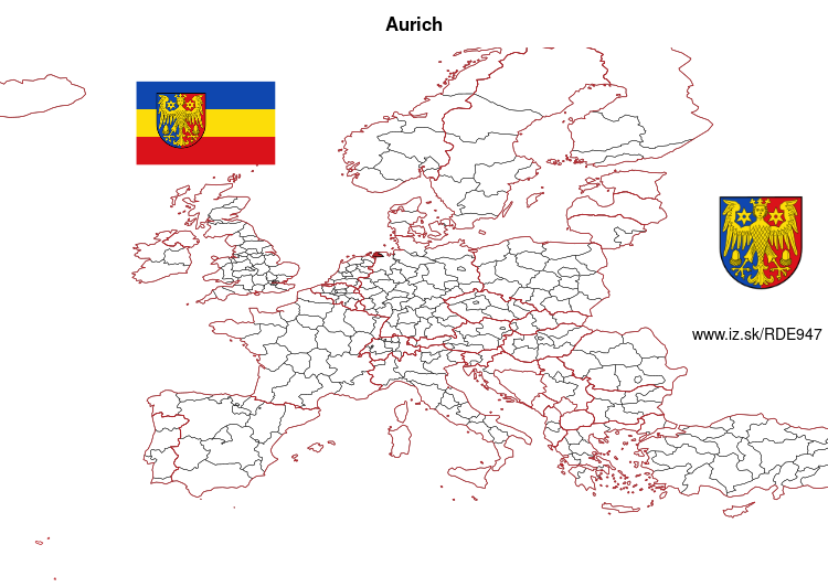 map of Aurich DE947
