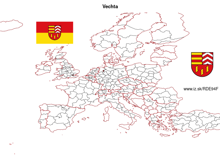 map of Vechta DE94F