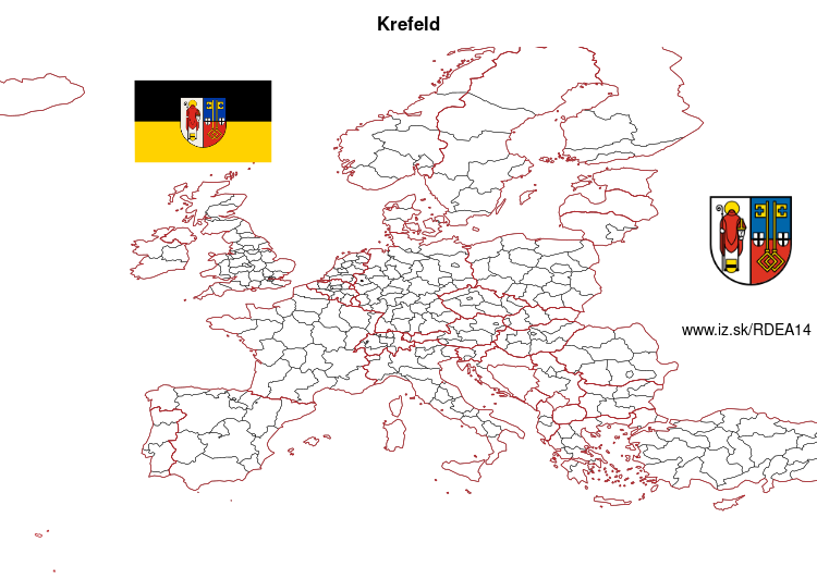 map of Krefeld DEA14