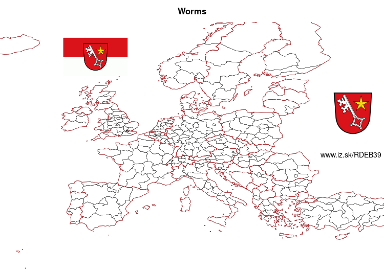 map of Worms DEB39
