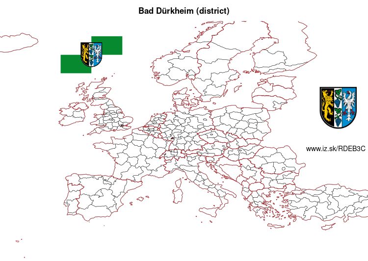 map of Bad Dürkheim (district) DEB3C