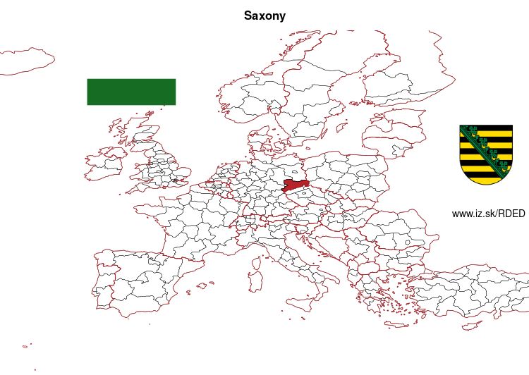 map of Saxony DED