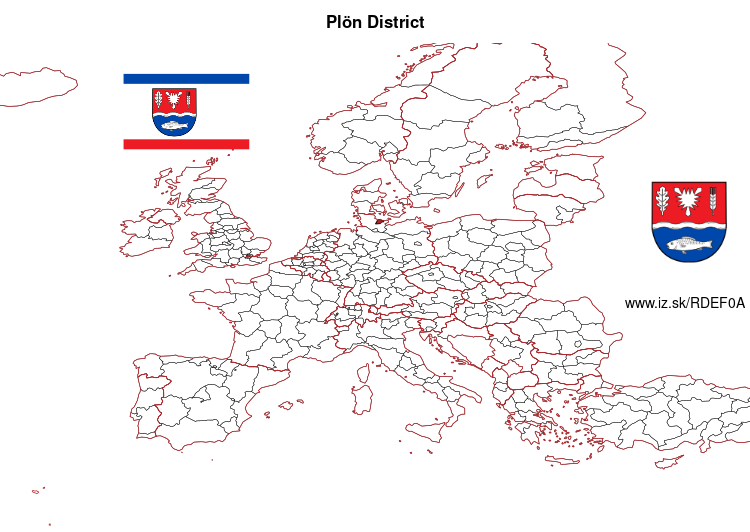 map of Plön District DEF0A