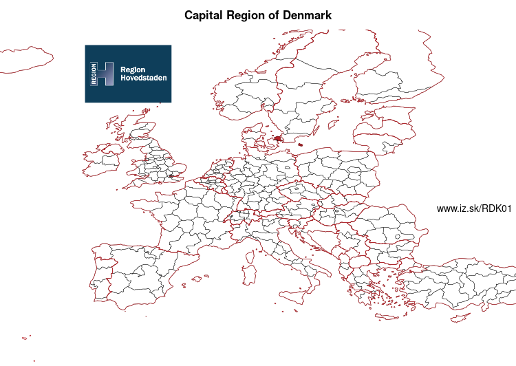 map of Capital Region of Denmark DK01