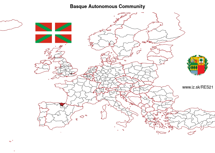 map of Basque Autonomous Community ES21