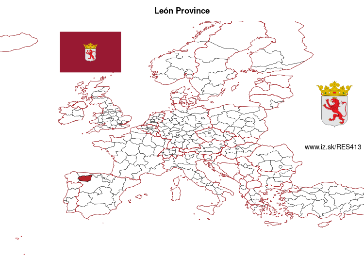 map of León Province ES413