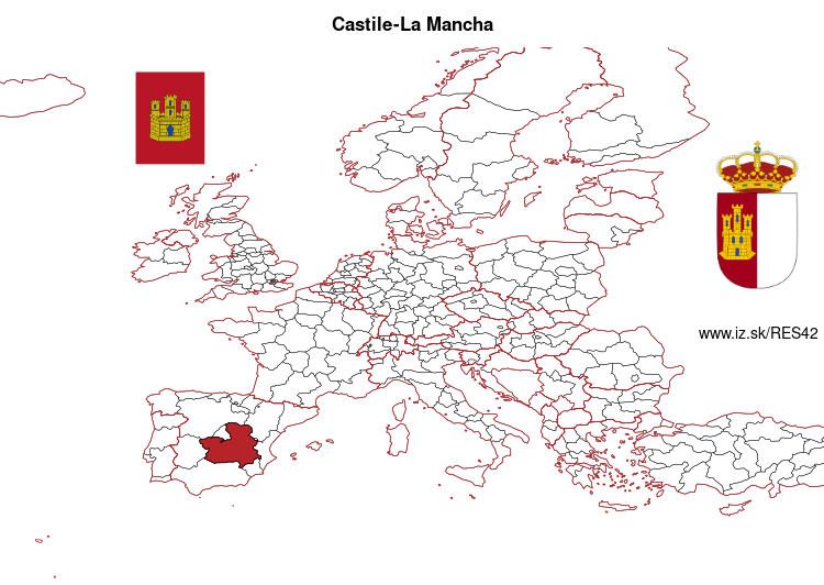 map of Castile-La Mancha ES42