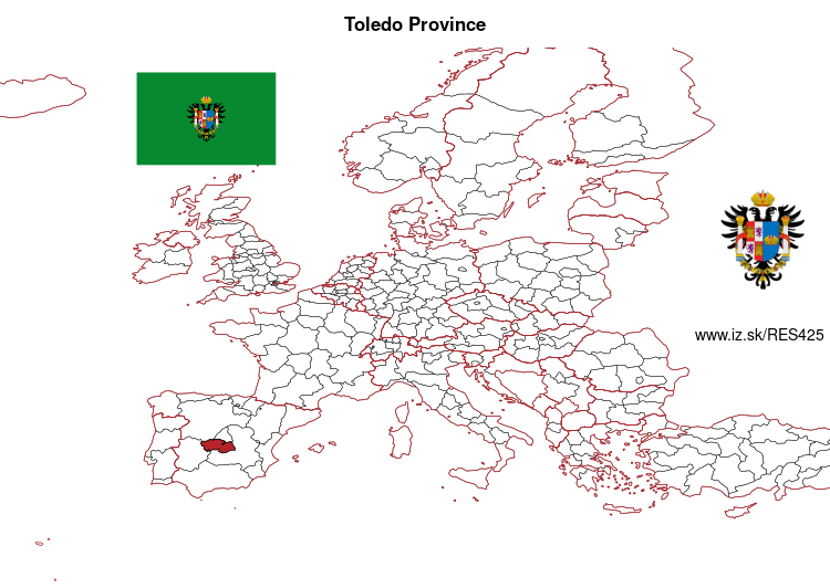 map of Toledo Province ES425