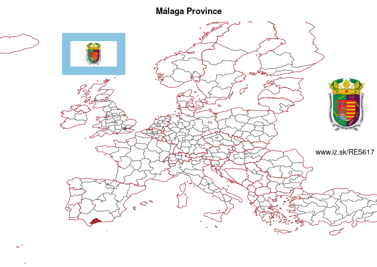 map of Málaga Province ES617