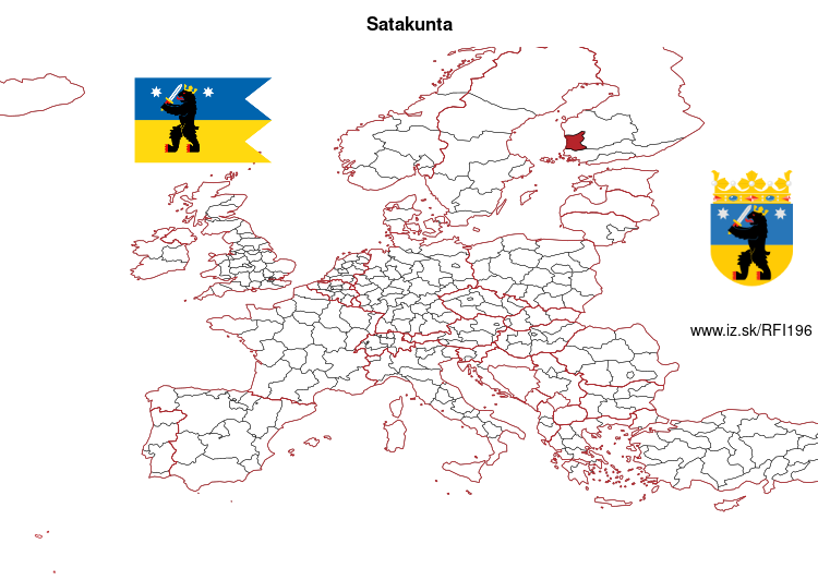 map of Satakunta FI196