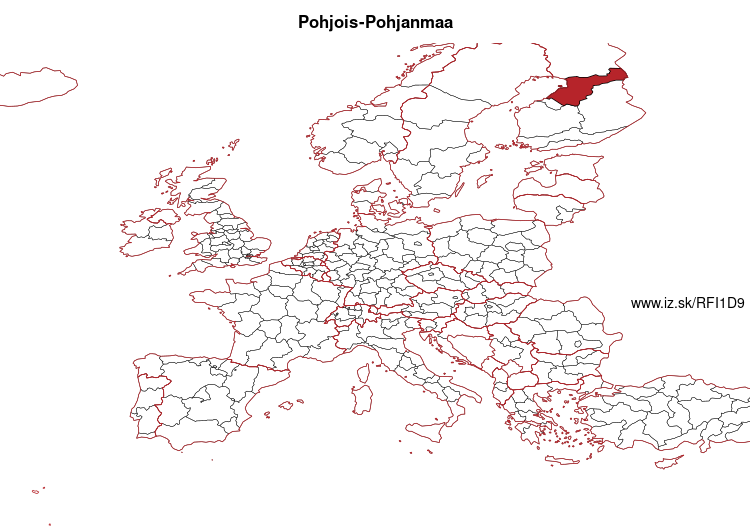 map of North Ostrobothnia FI1D9