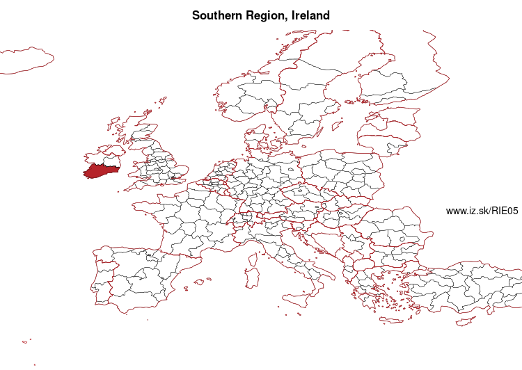 map of Southern Region IE05