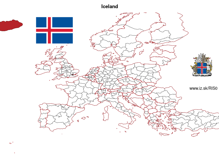 map of Iceland IS0
