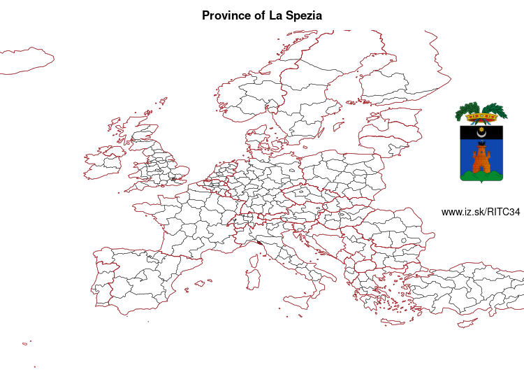 map of Province of La Spezia ITC34