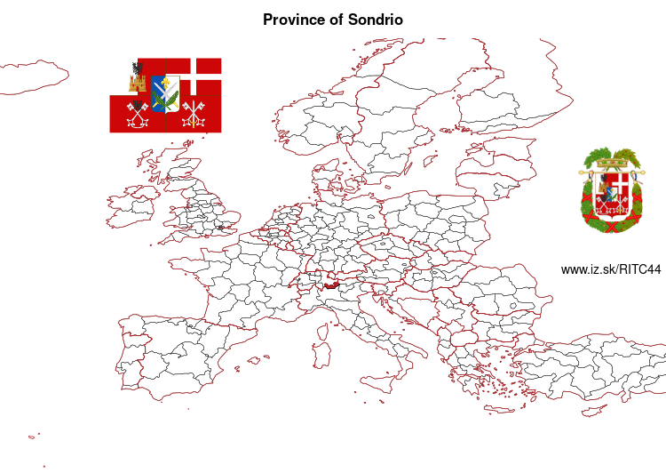 map of Province of Sondrio ITC44