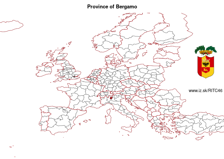 map of Province of Bergamo ITC46