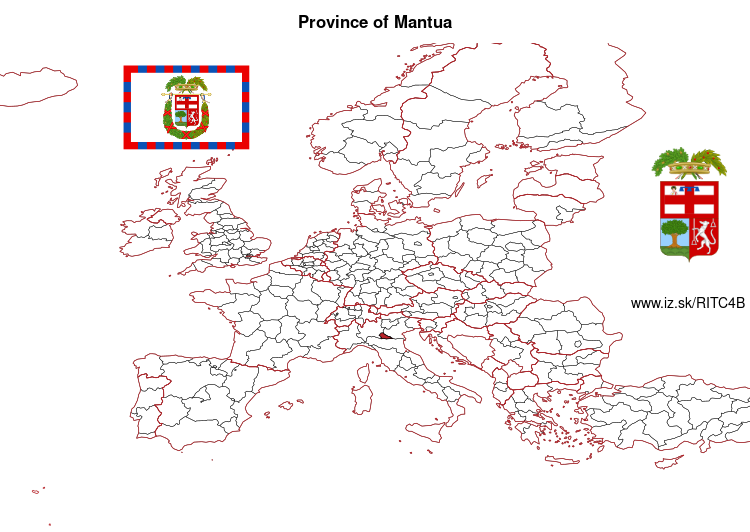 map of Province of Mantua ITC4B
