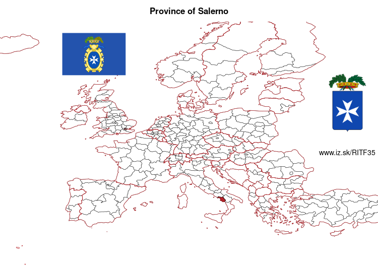 map of Province of Salerno ITF35