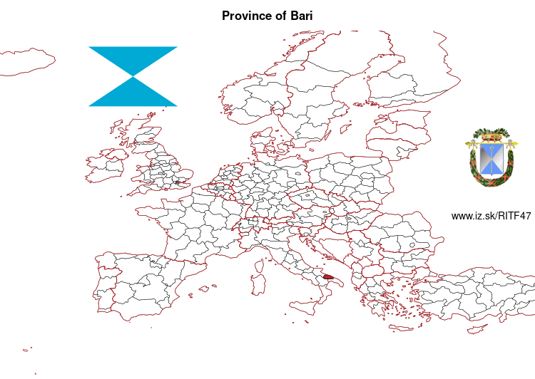 map of Province of Bari ITF47