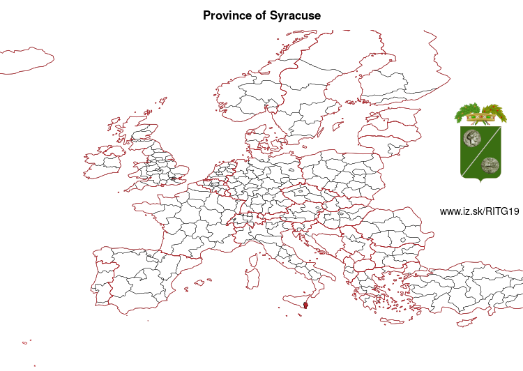 map of Province of Syracuse ITG19