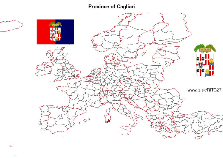 map of Province of Cagliari ITG27