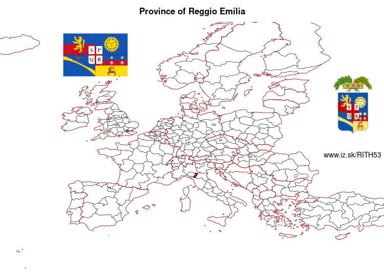 map of Province of Reggio Emilia ITH53
